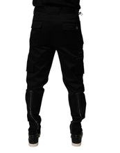 Load image into Gallery viewer, Dolce & Gabbana Black Cotton Cargo Tapered Pants