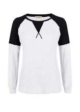 Load image into Gallery viewer, Two Tone Waffle Knit Crewneck Sweater