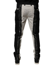 Load image into Gallery viewer, Dolce & Gabbana White Lace Trim Mid Waist Dress Formal Pants