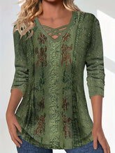 Load image into Gallery viewer, Women’s Lace Heart Print T-Shirt – Summer Short Sleeve Casual Top