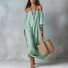 Load image into Gallery viewer, Women's Striped Loose-Fit Flared Maxi Dress – Holiday & Vacation