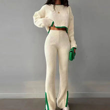 Load image into Gallery viewer, Women’s Casual Color-Block Two-Piece Set