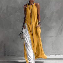 Load image into Gallery viewer, Women's Sleeveless Off-Shoulder Loose Maxi Dress with Pockets