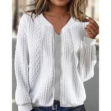 Load image into Gallery viewer, Bomber Jackets For Women Cute Jacquard Coats Lightweight Zip Up Jackets