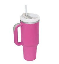 Load image into Gallery viewer, 40 Oz Tumbler With Handle Straw Insulated, Stainless Steel Spill Proof Vacuum Coffee Cup Tumbler With Lid Tapered Mug Gifts For Valentine Lover Suitable For Car Gym Office Travel