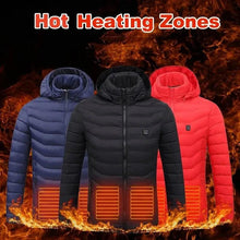 Load image into Gallery viewer, New Heated Jacket Coat USB Electric Jacket Cotton Coat Heater Thermal Clothing Heating Vest Men's Clothes Winter