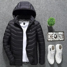 Load image into Gallery viewer, New Heated Jacket Coat USB Electric Jacket Cotton Coat Heater Thermal Clothing Heating Vest Men's Clothes Winter