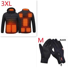Load image into Gallery viewer, New Heated Jacket Coat USB Electric Jacket Cotton Coat Heater Thermal Clothing Heating Vest Men's Clothes Winter