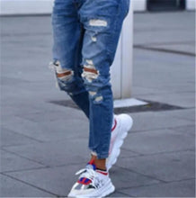 Load image into Gallery viewer, Hole men''s jeans