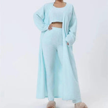 Load image into Gallery viewer, Women's 3-Piece Cozy Lounge Set - Pajama Set with Cardigan