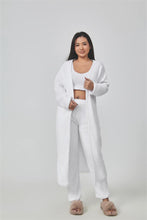 Load image into Gallery viewer, Women's 3-Piece Cozy Lounge Set - Pajama Set with Cardigan