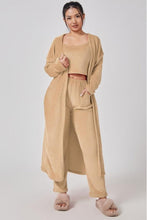 Load image into Gallery viewer, Women's 3-Piece Cozy Lounge Set - Pajama Set with Cardigan