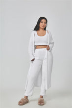 Load image into Gallery viewer, Women's 3-Piece Cozy Lounge Set - Pajama Set with Cardigan