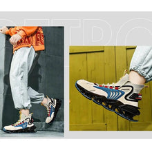 Load image into Gallery viewer, Fly Woven Mesh High-Top Sneakers - Breathable Thick-Soled Running Shoes