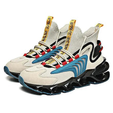 Load image into Gallery viewer, Fly Woven Mesh High-Top Sneakers - Breathable Thick-Soled Running Shoes