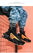 Load image into Gallery viewer, Fly Woven Mesh High-Top Sneakers - Breathable Thick-Soled Running Shoes