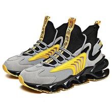 Load image into Gallery viewer, Fly Woven Mesh High-Top Sneakers - Breathable Thick-Soled Running Shoes