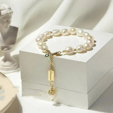 Load image into Gallery viewer, Natural Zircon Pearl Bracelet Luxury Jewelry