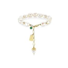Load image into Gallery viewer, Natural Zircon Pearl Bracelet Luxury Jewelry