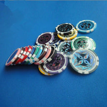 Load image into Gallery viewer, ABS Plastic High-End Two-Color Chips Poker Baccarat Game Coins