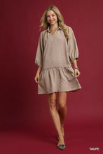 Load image into Gallery viewer, Umgee V-Neck Tiered Mini Dress