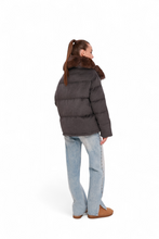 Load image into Gallery viewer, Elisa Genuine Polar Fox Fur Cashmere Effect Down Coat