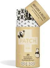Load image into Gallery viewer, PATCH Kids Bamboo Bandages – Eco-Friendly, Hypoallergenic First Aid Strips with Coconut Oil – Biodegradable, Compostable, Latex-Free, Plastic-Free, 25 Count (Pack of 3)