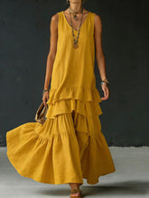 Load image into Gallery viewer, Women's Ice Silk Sleeveless Loose Maxi Dress – 6 Colors S–5XL