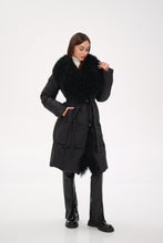 Load image into Gallery viewer, Genuine Lama Fur Premium Down Coat