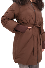 Load image into Gallery viewer, Genuine Fur Trim Down Fill Coat