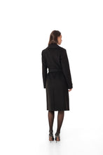 Load image into Gallery viewer, Zane Cashmere Wool Blend Overcoat in Black