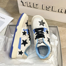 Load image into Gallery viewer, Contrast Star Round Toe Athletic Sneakers – Pastel Flat Shoes