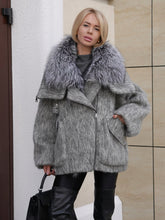 Load image into Gallery viewer, Ares Genuine Fur Trim Down Fill Mohair Parka