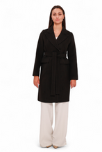 Load image into Gallery viewer, Lafayette Cashmere Blend Overcoat in Black