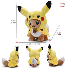 Load image into Gallery viewer, 24 Pcs Pokemon Pikachu Cosplay Toys Charizard Snorlax Garchomp Tyranitar Hydreigon Anime Stuffed Plush Cartoon Peluche Dolls - # BOT&G512610001