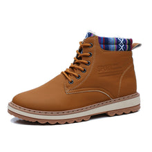 Load image into Gallery viewer, Business Soft Mens Boots Winter Shoes Waterproof Snow Boots With Warm Plush Winter Footwear Casual Boots Winter Hiking Boots Lining Outdoor Anti Slip Outdoor Sport Shoes