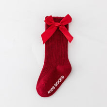 Load image into Gallery viewer, New Kids Stretchable Socks Toddlers Girls Big Bow Knee High Long Soft Cotton Lace Baby Comfortable Colorful Socks