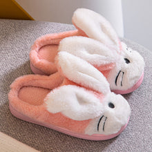 Load image into Gallery viewer, Cartoon Bunny Home Warm Children's Slippers Home Slippers Warm Cute Womans Mens Slipper Winter Shoes New Fashion Casual Fur Plush Slides Winter Slippers For Women House Slippers Fluffy Soft Comfy Fuzzy Slippers Faux Fur Plush Anti-Skid Slippers