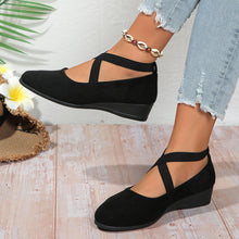 Load image into Gallery viewer, Elastic Band Platform Wedge Pumps – 6 Colors EU 35–43