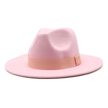Load image into Gallery viewer, Autumn Winter Big Brim Wool Hat – Unisex Bell Crown Bucket Hat