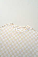 Load image into Gallery viewer, Checker Long Sleeve Top and Pants Lounge Set