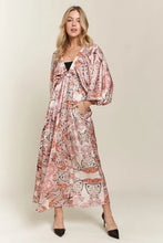 Load image into Gallery viewer, Printed V-Neck Batwing Sleeve Summer Dress For Women – Vibrant Print, Chic & Relaxed, Flattering, Effortlessly Stylish