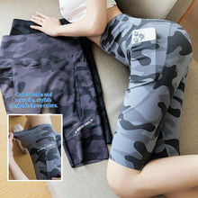 Load image into Gallery viewer, Camouflage Shark Slim-Fit Yoga Pants for Women – Multi-Length Camo Leggings