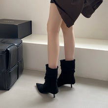 Load image into Gallery viewer, Pointed Toe Mid-Calf High Heel Boots for Women