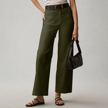 Load image into Gallery viewer, Plus Size High Waisted Slimming Solid Color Suit Pants