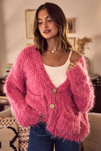Load image into Gallery viewer, SO ME Soft Touch Hairy Loose Fit Cozy Sweater Cardigan