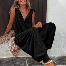 Load image into Gallery viewer, Women’s Sleeveless Hooded Relaxed Fit Jumpsuit