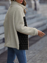 Load image into Gallery viewer, Unique Autumn Leopard Color Block Zip-Up Jacket Trendy Lightweight Jacket with Pockets Charming Winter Jacket