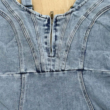 Load image into Gallery viewer, U-neck Suspender Denim Jean Dress Women