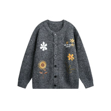 Load image into Gallery viewer, Women’s Retro Floral Embroidered Cardigan Sweater